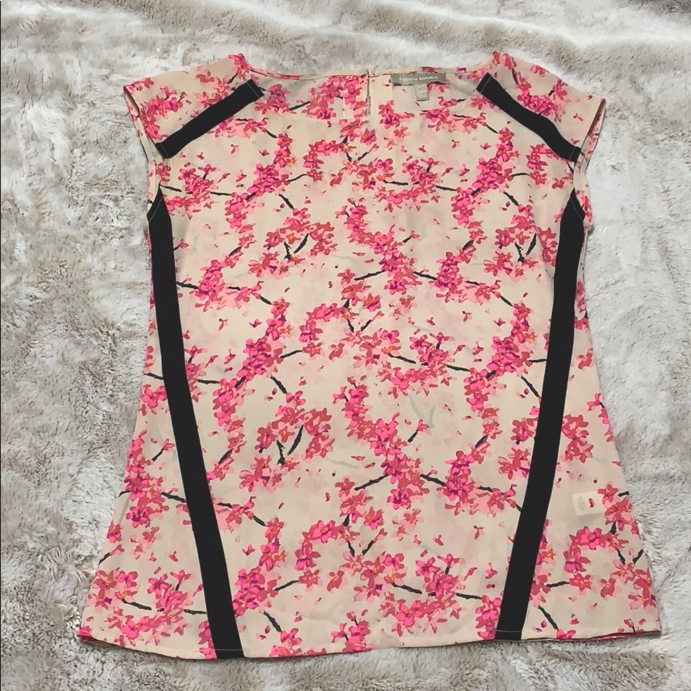 Banana Republic floral blouse